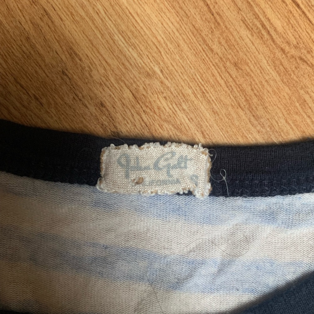 John Galt: blue striped tshirt - Picture 2 of 2